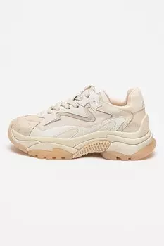 Кожаные спортивные туфли Addict с сетчатыми вставками Ash, бежевый