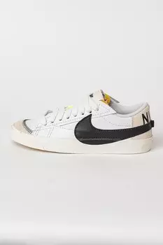 Кожаные спортивные туфли Blazer Low 77 Nike, черный