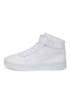 Кожаные спортивные туфли Carina 2 0 с экокожей Puma, белый