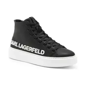 Кожаные спортивные туфли макси куп Karl Lagerfeld, черный