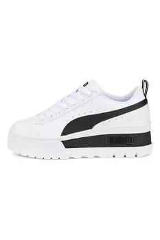 Кожаные спортивные туфли Mayze с экокожей Puma, черный