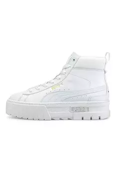 Кожаные спортивные туфли Mayze с экокожей Puma, белый