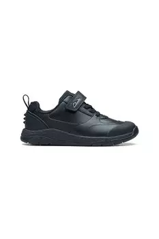 Кожаные спортивные туфли на липучке Clarks, черный