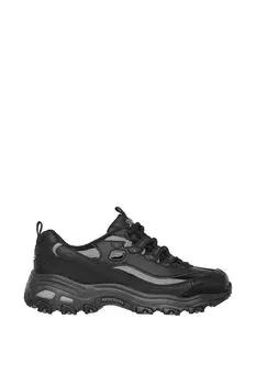 Кожаные спортивные туфли с логотипом D'Lites Fresh Start Skechers, черный