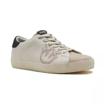 Кожаные спортивные туфли Seattle Sneaker из телячьей кожи+ Pinko, бежевый