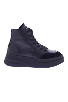 Кожаные спортивные туфли со скошенной подошвой Bronx, черный