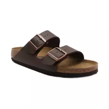 Кожаные тапочки Arizona bf Birkenstock, коричневый