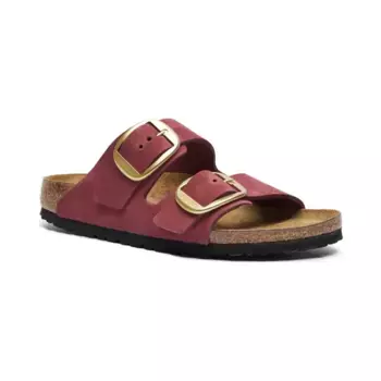 Кожаные тапочки «Аризона» Birkenstock, бургунди