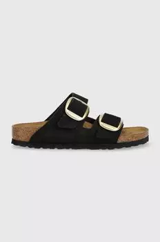Кожаные тапочки Аризона Birkenstock, черный
