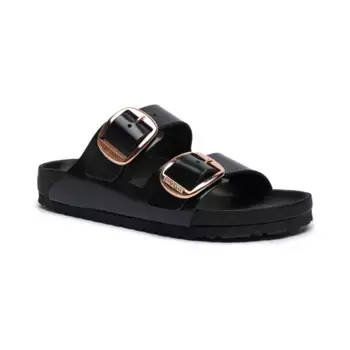 Кожаные тапочки «Аризона» Birkenstock, черный
