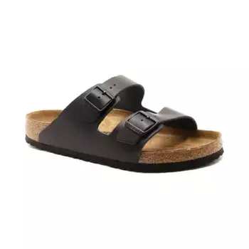 Кожаные тапочки «Аризона» Birkenstock, черный