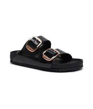 Кожаные тапочки Аризона Birkenstock, черный