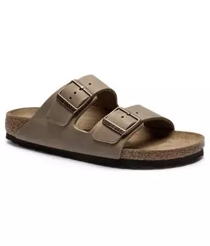 Кожаные тапочки Аризона Birkenstock, коричневый