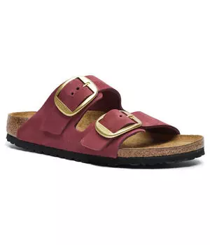 Кожаные тапочки Аризона Birkenstock, красный