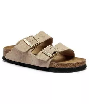 Кожаные тапочки Arizona Leve Birkenstock, зеленый