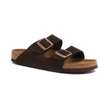 Кожаные тапочки Arizona SFB Birkenstock, коричневый