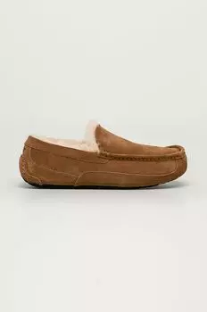 Кожаные тапочки Ascot Ugg, коричневый