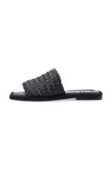 Кожаные тапочки BIALILLIE Bianco, черный