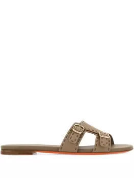 Кожаные тапочки Didi Santoni, нейтральный