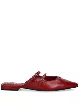Кожаные тапочки DKNY, красный