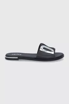 Кожаные тапочки Dkny вальс DKNY, черный