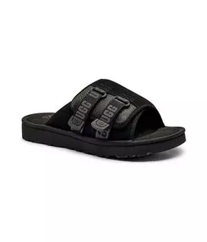 Кожаные тапочки GoldenCoast Ugg, черный