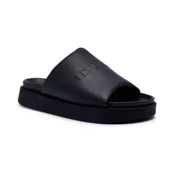 Кожаные тапочки Inuikii, черный