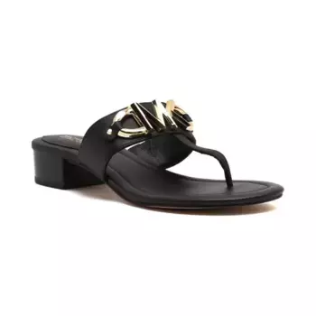 Кожаные тапочки izzy Michael Kors, черный