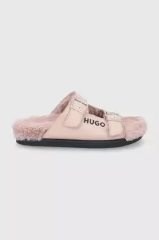 Кожаные тапочки Jumble BuckleS 50470768.272 Hugo, бежевый