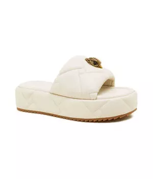 Кожаные тапочки Kensington Puff Kurt Geiger, бежевый