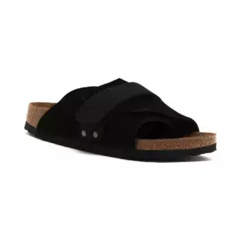 Кожаные тапочки киото вл Birkenstock, черный