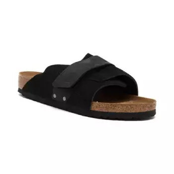Кожаные тапочки киото вл Birkenstock, черный