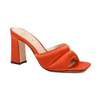 Кожаные тапочки Marella, оранжевый