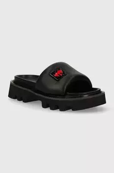 Кожаные тапочки Persia Dkny, черный
