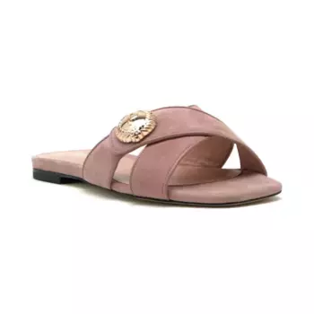 Кожаные тапочки Pollini, розовый