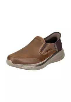 Кожаные тапочки SKECHERS, коричневый