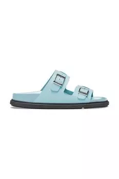 Кожаные тапочки St Barths Birkenstock, синий