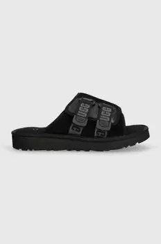 Кожаные тапочки UGG Goldencoast Strap Slide Ugg, черный