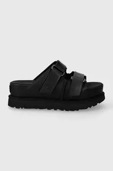 Кожаные тапочки UGG Goldenstar Hi Slide Ugg, черный