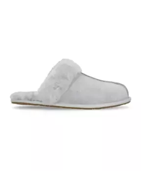Кожаные тапочки Ugg, серый