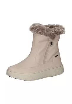 Кожаные/текстильные ботильоны Caprice, бежевый