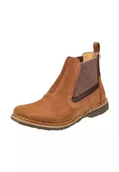 Кожаные/текстильные ботильоны El Naturalista, цвет Wood