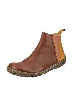 Кожаные/текстильные ботильоны El Naturalista, цвет Wood