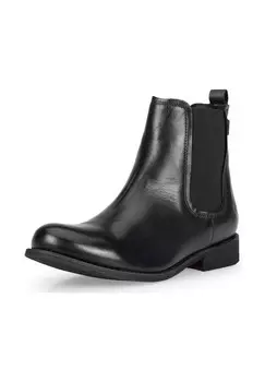 Кожаные/текстильные ботильоны Felmini, черный