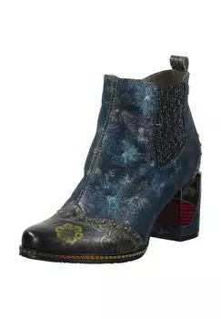 Кожаные/текстильные ботильоны LAURA VITA, синий