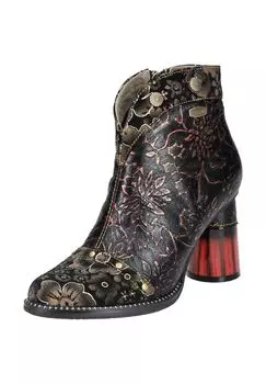 Кожаные/текстильные ботильоны LAURA VITA, цвет Cafe