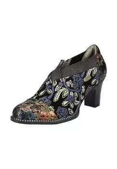 Кожаные/текстильные ботильоны LAURA VITA, цвет Cafe