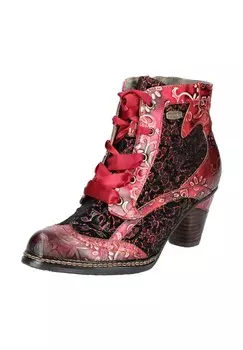 Кожаные/текстильные ботильоны LAURA VITA, цвет Pink/rot