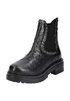 Кожаные/текстильные ботильоны LAZAMANI, черный