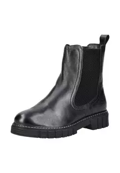 Кожаные/текстильные ботильоны S.Oliver, черный